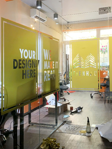 Thi công decal cửa kính film cách nhiệt